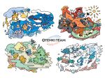  absurdres alolan_exeggutor alolan_ninetales alolan_vulpix buizel cactus castform charizard cloud desert drilbur drizzle_(pokemon) drought_(pokemon) eruption flower gible glaceon goomy groudon highres hippopotas kyogre larvitar lava leafeon lightning no_humans official_art pelipper pokemon pokemon_(creature) pokemon_ability raichu romaji_text sand sand_stream_(pokemon) sandshrew snover snow snow_warning_(pokemon) storm sun swimming torkoal tree tree_stump tyranitar vanillite volcano vulpix water waving weather white_background wind 