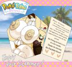 antennae_(anatomy) anthro areola beverage big_breasts big_penis bodily_fluids breasts clothed clothing coconut coconut_drink cum cum_in_a_cup cum_in_container cum_in_mouth cum_inside drupe_(fruit) english_text exclamation_point fellatio female food fruit generation_7_pokemon genital_fluids genitals huge_breasts huge_penis hyper hyper_breasts lying male montgomery_glands nintendo nipples on_back oral penile penis pheromosa plant pokeball pokemon pokemon_(species) sex solo text thong tongue tongue_out topless ultra_beast underwear varix_9 white_body yellow_areola yellow_nipples