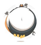 2025 aliasing belly big_belly black_body black_emanata breasts clothing colored covering covering_crotch covering_own_crotch covering_self digital_drawing_(artwork) digital_media_(artwork) english_description featureless_breasts female floating front_view fused_shadow hair hair_hand headgear headwear hi_res huge_belly humanoid hyper hyper_belly hyper_inflation immobile imp inflation maddeku midna multicolored_body navel nintendo orange_hair prehensile_hair shaded shadow simple_background simple_shading solo spherical_inflation the_legend_of_zelda twili twilight_princess two_tone_body white_background white_body