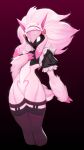  absurd_res alternate_color anthro bovid caprine clothing female hi_res kindred_(lol) league_of_legends legwear mammal mask ribbons riot_games sheep soda_uyu solo thigh_highs video_games 
