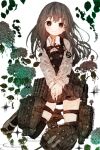  6+girls absurdres arare_(kancolle) arare_kai_ni_(kancolle) arashio_(kancolle) arashio_kai_ni_(kancolle) asagumo_(kancolle) asashio_(kancolle) asashio_kai_ni_(kancolle) black_hair black_thighhighs blush brown_eyes closed_mouth collared_shirt dress english_commentary flower gurin33 highres hydrangea kantai_collection kasumi_(kancolle) kasumi_kai_ni_(kancolle) kneeling leaf long_sleeves looking_at_viewer minegumo_(kancolle) mini_person minigirl multiple_girls natsugumo_(kancolle) neck_ribbon ooshio_(kancolle) ooshio_kai_ni_(kancolle) own_hands_together pinafore_dress ribbon rigging ripples school_uniform shirt shoes sleeveless sleeveless_dress solo_focus sparkle thigh_strap thighhighs uwabaki white_background white_shirt yamagumo_(kancolle) 