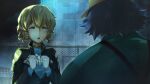 amane_suzuha amane_suzuha_(beta) baseball_cap black_jacket blue_jacket blue_track_suit braid breasts brown_hair collared_shirt cropped_jacket crying fat fat_man father_and_daughter from_behind game_cg gloves green_shirt hair_between_eyes hair_rings hashida_itaru hat high_collar highres holding holding_gloves holding_unworn_clothes huke jacket jacket_over_jacket leather leather_jacket medium_breasts non-web_source official_art open_mouth over_shoulder overalls red_overalls ringed_eyes sad shirt steins;gate steins;gate_0 streaming_tears tears tongue track_jacket track_suit twin_braids twintails unworn_gloves yellow_eyes 