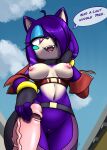  anthro breasts dialogue duo eulipotyphlan fan_character female furball_(artist) genitals hedgehog hi_res looking_at_viewer male male/female mammal nipples nude penis pussy sega sonic_the_hedgehog_(series) synth_the_hedgehog teasing 