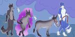 2:1 absurd_res after_transformation anthro anthro_on_feral asinus bestiality canid canine dominant dominant_male donkey duo equid equine feral forced forced_transformation fox fur hi_res hooves hybrid hypnosis hypnotic_eyes hypnotic_visor kiri-anko leash male mammal mid_transformation mind_break mind_control sequence size_difference size_transformation species_transformation transformation transformation_sequence transformation_through_magic