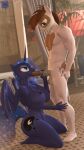 3d_(artwork) 4k 9:16 absurd_res aged_up animal_genitalia animal_penis anthro anthrofied antonsfms areola balls big_breasts biped blue_body breasts brown_hair digital_media_(artwork) duo equid equine equine_genitalia equine_penis ethereal_hair eyelashes fellatio female female_penetrated friendship_is_magic genitals hair hand_on_penis hasbro hi_res horn male male/female male_penetrating male_penetrating_female mammal multicolored_body my_little_pony mythological_creature mythological_equine mythology nipples oral penetration penile penis pipsqueak_(mlp) princess_luna_(mlp) sex thick_thighs two_tone_body white_sclera winged_unicorn wings