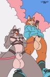 animal_genitalia anthro aroused ball_gag ball_leash balls bdsm begging begging_pose belly big_balls blindfold blush blush_lines bottomless canid canine canis casual_chastity casual_exposure chastity_cage chastity_cage_only chastity_device chastity_device_only chastity_leash clothed clothing cloud cuteblack dominant_in_chastity duo electronics exhibitionism femboy footwear fully_sheathed gag genital_leash genitals harness hi_res hoodie in-sheath_cage kneeling leash low-angle_view male male/male mammal mutual_chastity navel nude orgasm_denial outdoor_nudity outside penis petplay phone pose public public_nudity puppyplay roleplay sheath shoes sky sneakers socks standing submissive submissive_male topwear wearing_chastity_cage wearing_chastity_device wolf