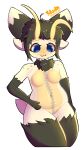 !dodn 4_ears 5_fingers 9:16 :3 absurd_res ahoge antennae_(anatomy) anthro aquatic_gastropod black_body black_fur black_hair blue_eyes breasts cicer_(!dodn) female fingers fur fur_tuft gastropod grey_markings hair hi_res marine markings mollusk multi_ear multicolored_ears navel sea_snail short_hair short_tail slightly_chubby small_breasts snail solo spots spotted_markings tail tan_body tan_fur thick_thighs tuft