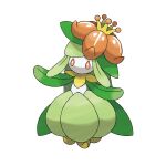  artist_request colored_sclera flower full_body leaf lilligant no_mouth official_art orange_flower orange_sclera pokemon pokemon_(creature) pokemon_bw pokemon_focus simple_background solo third-party_source white_background white_eyes 