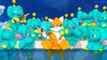 absurd_res anthro anus areola balls bedroom_eyes big_balls big_breasts big_butt big_penis blue_body blue_eyes breasts butt canid canine chao_(sonic) cigar erection eyes_closed eyewear female female/female fox genitals group half-closed_eyes harem hi_res kissing leviantan581re male male/female mammal miles_prower multicolored_body narrowed_eyes nipples nude partially_submerged penis seductive sega smile smoking smoking_cigar sonic_the_hedgehog_(series) sunglasses two_tone_body vulva water wine_bottle wings yellow_areola yellow_nipples
