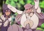  ahegao areola balls being_watched big_balls big_breasts big_penis blush bodily_fluids bodysuit breasts bulge clothing cuckold dominant dominant_male drooling erection female forest genital_fluids genitals group hat headgear headwear hi_res human human_penetrated humanoid interspecies kneeling legs_up looking_at_another looking_pleasured machoke male male/female mammal nintendo nipples open_mouth outside penetration penis plant pok&eacute;mon pok&eacute;mon_(species) pok&eacute;philia pussy pussy_juice saliva skinsuit spread_legs spreading submissive submissive_human submissive_male thick_penis tight_clothing tongue tongue_out torn_clothing tree vaginal vaginal_penetration video_games wolfgangbang 