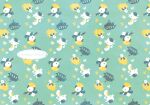  beret blue_background english_text hat holding holding_telescope horsea jellyfish manami_(uovoegg) no_humans piplup pokemon pokemon_(creature) shellder ship simple_background star_(symbol) telescope watercraft 