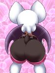  absurd_res anthro big_butt boots bubble butt butt_focus chiropteran clothing female footwear hi_res huge_butt legwear mammal omegasunburst rear_view rouge_the_bat sega solo sonic_the_hedgehog_(series) thigh_boots thigh_highs twerking wings 