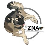  ambiguous_gender american_alsatian canid canine canis domestic_dog english_text eyes_closed feral mammal oliver_(zna) simple_background smile solo star text tongue tongue_out unknown_artist white_background zeta_north_america zoophilia_pride_colors 