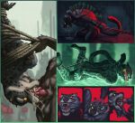 absurd_res animal_genitalia animal_penis anthro anthro_on_anthro anthro_penetrated anthro_penetrating anthro_penetrating_anthro balls bdsm bodily_fluids bondage bound canid canine canine_genitalia canine_penis chain cuff_(restraint) cum cum_drip cum_in_mouth cum_inside cum_on_face dominant dominant_male dreamworks dripping duo erection felid fish_hooking forced gag gagged genital_fluids genitals group hand_on_head hi_res knot kung_fu_panda male male/male male_penetrated male_penetrating male_penetrating_male mammal momamo nude oral oral_penetration oral_rape pantherine penetration penis public public_sex rape restraints rope sex sheath snow_leopard solo spots spread_legs spreader_bar spreading submissive submissive_male tai_lung_(kung_fu_panda) trio