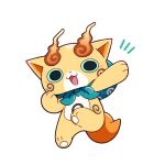  12ta_it highres komajirou looking_at_viewer no_humans open_mouth orange_fur simple_background solo white_background youkai_(youkai_watch) youkai_watch 