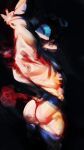  absurd_res anthro butt canid canine canis digital_media_(artwork) domestic_dog hair hi_res male mammal muscular muscular_male nipples nude poodle simple_background solo stretching tail yo_zee 