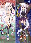  breasts gloves katanagatari medium_breasts nude solo thighhighs togame white_hair 