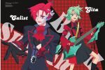  animage anime_coloring artist_name calist character_name copyright_name copyright_notice gita_(princession_orchestra) gotan_takayuki guitar headset highres instrument looking_at_viewer magazine_scan male_focus official_art princession_orchestra scan 