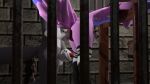 3d_(artwork) anthro balls bdsm blender_(artwork) bondage bound butt butt_slap canid canine chastity_cage chastity_device digital_media_(artwork) dungeon duo erection exposed femboy fluffymax fluffymaxuwu genitals hi_res hybrid male male/male mammal nude penis restraints slap spanking spanking_paddle stocks submissive