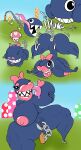 absurd_res accessory after_transformation big_breasts big_butt bimbo_anthro bimbofication bimbofied blue_body bounce bouncing bouncing_breasts bound bow_ribbon breasts butt cartoon_eyes cartoon_physics chain chain_chomp chain_leash chained collar collar_only erect_nipples fingers fingers_in_pussy fungus hair_accessory hair_bow hair_ribbon hi_res infinityartistix leash licking lips mario_bros masturbation mushroom nintendo nipples nude ribbons self_lick sharp_teeth smile teeth thick_lips thick_thighs tongue toony transformation transformation_sequence wide_hips