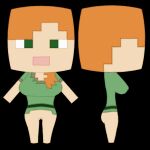  alex_(minecraft) baatlif big_breasts black_background bottomless breasts clothed clothing female hi_res human mammal microsoft minecraft model_sheet mojang not_furry simple_background solo thick_thighs video_games xbox_game_studios 