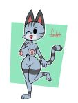  animal_crossing anthro big_breasts blush breasts cris_art domestic_cat felid feline felis female fur genitals lolly_(animal_crossing) mammal nintendo nipples nude pussy raised_leg simple_background smile solo video_games 