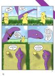  2022 arbok backpack cloud comic dialogue hi_res nintendo pikachu plant pok&eacute;mon pok&eacute;mon_(species) scar shadow sun tgee video_games 