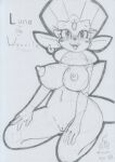  2021 anthro big_breasts blush bodily_fluids breasts cute_fangs ear_piercing ear_ring female genital_fluids genitals graphite_(artwork) hands_on_thighs kneeling looking_at_viewer luna_(lunaris_parukia) lunaris_parukia navel nintendo nipples nude open_mouth open_smile piercing pok&eacute;mon pok&eacute;mon_(species) pok&eacute;morph pussy pussy_juice seiza sitting smile solo traditional_media_(artwork) video_games weavile 