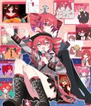  +_+ 2girls :d absurdres age_difference ahoge alternate_costume alternate_hair_color anniversary april_star_(synthesizer_v) arm_up ataman_ita_(synthesizer_v) babel_(utau) backpack bag baguette belt black_belt black_boots black_choker black_dress black_hair black_shoes blue_kimono boots bow bread bunk_off! buttons character_hair_ornament choker colored_skin colored_tips confession_to_sister_(synthesizer_v) dame_ningen_da_(utau) detached_sleeves double-breasted double-parted_bangs dress drill_hair dual_persona encore_dance_(synthesizer_v) fingernails food grey_jacket grey_robe grey_shirt grey_skirt grey_sleeves hair_between_eyes hair_ornament hair_ribbon hands_on_own_hips hard_hat hat headache headphones headset helmet highres hito_mania_(utau) holding holding_microphone holding_smoking_pipe igaku_(utau) index_finger_raised iwashi_ga_tsuchi_kara_haetekuru_n_da_(utau) jacket japanese_clothes kasane_territory_(utau) kasane_teto kasane_teto_(sv) kasane_teto_(utau) kimono koronba lace-up_boots layered_sleeves liar_dancer_(synthesizer_v) long_sleeves mesmerizer_(vocaloid) microphone migi_ni_ma_gaaru_(utau) mimi_no_aru_robot_no_uta_(utau) multicolored_hair multiple_girls musical_staff musical_staff_print nail_polish namasuteto_(synthesizer_v) no_da_(vocaloid) obi one_eye_closed open_clothes open_jacket outline override_(synthesizer_v) own_hands_clasped own_hands_together pink_skin pointing pointing_at_viewer portrait purple_hair red_eyes red_hair red_nails red_skirt ribbon robe robot sash shirai_sahuni shirt shoelaces shoes short_sleeves shoulder_boards sister_teto sitting skirt smile smoking_pipe songover star-shaped_pupils star_(symbol) suki_na_souzai_happyou_dragon_(utau) sweat symbol-shaped_pupils synthesizer_v taihaiteki_jinsei_sanka_(utau) tetoris_(synthesizer_v) tetrodotoxin_(utau) thigh_boots twin_drills ultra_trailer_(synthesizer_v) utau white_bow white_outline white_ribbon white_shirt window window_(computing) yannacchau!_(synthesizer_v) yellow_dress yellow_hat yoshiwara_lament_(utau) 