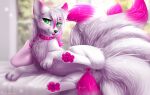  animal_genitalia bloominglynx canid canine colored detailed digital_drawing_(artwork) digital_media_(artwork) female feral fox fur genitals hi_res mammal ninetales nintendo paws pok&eacute;mon pok&eacute;mon_(species) pussy solo video_games white_body white_fur 