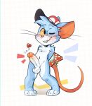 2025 3_toes anthro ball_tuft balls big_penis black_eyes blue_body blue_fur blush blush_lines box buckteeth cheek_tuft chest_tuft claws clothing container countershade_balls countershade_face countershade_feet countershade_fur countershade_genitalia countershade_penis countershade_torso countershading delivery_(commerce) delivery_employee digital_drawing_(artwork) digital_media_(artwork) erection eyebrows facial_scar facial_tuft feet food foreskin front_view full-length_portrait fur furgonomic_headwear furgonomics genitals glans hat hat_only head_tuft headgear headgear_only headwear headwear_only heart_symbol hi_res holding_container holding_food holding_object knock-kneed leaning leaning_backward looking_at_viewer male male_anthro mammal mostly_nude mostly_nude_anthro mostly_nude_male mouse multicolored_body multicolored_fur murid murine navel one_eye_closed pattern_background penis pink_nose pizza pizza_box plantigrade portrait presenting presenting_penis retracted_foreskin rodent scar shaded simple_background solo standing tail teeth thin_tail throbbing throbbing_penis toe_claws toes tuft two_tone_body two_tone_fur tygerussy urethra wavy_mouth whiskers white_eyebrows wink winking_at_viewer yellow_sclera