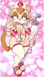  &lt;3 anthro big_breasts bikini breasts clothing female hat headgear headwear hi_res high_heels lagomorph leporid looking_at_viewer mammal medical_instrument nurse nurse_clothing nurse_hat nurse_headwear omegasunburst rabbit scientific_instrument sega sling_bikini solo sonic_the_hedgehog_(series) stethoscope swimwear syringe toeless_legwear toeless_stockings vanilla_the_rabbit 