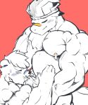  absurd_res bodily_fluids cum cum_in_mouth cum_inside dragon duo fellatio genital_fluids growth growthbycum hi_res male male/male mammal marshiro muscle_growth muscular muscular_male oral penile polar_bear sex sucking ursid ursine 