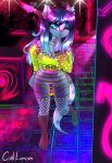  absurd_res anthro caliluminos clothing costume female hi_res invalid_tag nude opal_brona reptile scalie snake solo teasing 