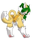  1:1 2021 anthro bodily_fluids border bottomwear bra butt chest_tuft clothed clothing countershading cute_fangs digital_media_(artwork) domestic_cat felid feline felis female full-length_portrait fur gesture green_eyes green_hair hair hi_res kemono leaning mammal monotone_hair neck_tuft open_mouth outline panties pattern_bottomwear pattern_bra pattern_clothing pattern_panties pattern_topwear pattern_underwear pawpads pink_pawpads pizademokttero portrait simple_background solo striped_bottomwear striped_bra striped_clothing striped_panties striped_topwear striped_underwear stripes sundyz sweat topwear tuft two_tone_tail underwear v_sign white_background white_body white_countershading white_hands white_inner_ear white_legs white_outline yellow_body yellow_bra yellow_clothing yellow_fur yellow_panties yellow_underwear 