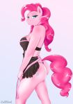  absurd_res anthro butt cadblank clothing female friendship_is_magic hasbro hi_res lingerie my_little_pony pinkie_pie_(mlp) solo 
