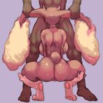  2022 3_toes 5_toes anonymous_artist anus big_breasts big_butt big_ears bodily_fluids breasts brown_body brown_skin butt curvy_figure deep_throat digital_media_(artwork) duo ear_grab feet female floppy_ears genital_fluids genitals huge_breasts interspecies lopunny male male/female nintendo nude oral pok&eacute;mon pok&eacute;mon_(species) pok&eacute;philia purple_background pussy pussy_juice rear_view simple_background standing sweat tiptoes toes video_games voluptuous 