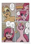  animal_genitalia animal_penis anthro applejack_(mlp) balls chastity_cage chastity_device duo equine_penis erection fellatio friendship_is_magic genitals girly hair hasbro hi_res husdur male male/male my_little_pony nude oral penile penis pinkie_pie_(mlp) sex 