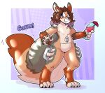 2025 2b-labs 5_fingers air_valve air_valve_navel animate_inanimate anthro bean_mouth beverage big_tail blue_eyes border brown_body brown_hair brown_nose brown_pawpads canid canine canis cocktail_garnish cocktail_umbrella coyote digital_drawing_(artwork) digital_media_(artwork) digitigrade english_description feet fingerless_(marking) fingerless_gloves_(marking) fingers gloves_(marking) grey_body hair handles_on_thighs holding_beverage holding_glass holding_object hybrid inflatable kangaroo leg_markings living_inflatable long_hair looking_back_at_self macropod mammal markings marsupial nonbinary_(lore) pawpads pool_toy pouch_(anatomy) purple_background ricky_rooyote simple_background socks_(marking) solo squeaking standing tail tan_body toeless_(marking) toeless_socks_(marking) white_border