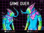  2025 abs bodysuit clothing corruption deltarune game_over game_over_screen game_ui gameplay_mechanics goo_transformation hi_res hypnosis latex latex_bodysuit latex_clothing latex_skinsuit mind_control moan multicolored_goo null_bulge pecs riggedreded skinsuit tight_clothing transformation undertale_(series) werewire 