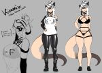  absurd_res anthro baggy_clothing big_breasts boots breasts clothing curvy_figure cyclops female footwear hand_on_hip hi_res legwear lingerie lyuka model_sheet solo tailclops_(species) thick_tail thick_thighs tights wide_hips 