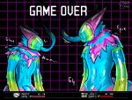  2025 abs bodysuit clothing corruption deltarune game_over game_over_screen game_ui gameplay_mechanics goo_transformation hi_res hypnosis latex latex_bodysuit latex_clothing latex_skinsuit mind_control moan multicolored_goo null_bulge pecs riggedreded skinsuit tight_clothing transformation undertale_(series) werewire 