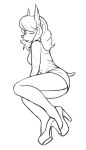  1:2 2022 anthro black_and_white butt callmewritefag canid canine canis clothed clothing cyberconnect2 digital_drawing_(artwork) digital_media_(artwork) dobermann domestic_dog eyes_closed female flam_kish fuga:_melodies_of_steel fur hair hi_res humanoid little_tail_bronx lying mammal monochrome pinscher simple_background sketch solo video_games 