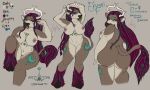  5:3 alternative anthro big_breasts blizzard_entertainment bovid bovine breasts efygni english_text facial_piercing female hi_res lip_piercing mammal model_sheet nipple_piercing nipples nose_piercing nude overweight piercing scapeh solo tauren text thick_thighs video_games warcraft wide_hips 