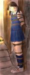  bdsm bondage bound bound_feet pole school_uniform schoolgirl 