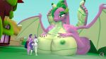 3d_(artwork) 4k 5_toes 9:16 absurd_res anthro big_breasts big_butt big_feet breasts butt crossgender digital_media_(artwork) dragon duo equid equine feet female female/female foot_fetish foot_focus friendship_is_magic group hasbro hi_res horn humanoid_feet hyper lucy_moon macro macro_anthro macro_female mammal mtf_crossgender my_little_pony mythological_creature mythological_equine mythological_scalie mythology plantigrade rarity_(mlp) scalie solo spike_(mlp) spread_wings tail toes trio twilight_sparkle_(mlp) unicorn wide_hips winged_unicorn wings