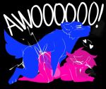 ahegao anthro anthro_penetrating anthro_penetrating_human big_butt bodily_fluids butt canid canine canis cum cum_in_vagina cum_inflation cum_inside cumflated_belly doggystyle dominant dominant_anthro duo evilpala female female_on_anthro female_penetrated from_behind_position genital_fluids heart_symbol human human_on_anthro human_penetrated inflation interspecies looking_pleasured male male/female male_penetrating male_penetrating_female mammal not_furry penetration sex text vaginal vaginal_penetration wolf