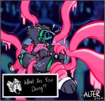 alternativefoot anthro ball_tuft balls big_breasts blush blushing_profusely bodily_fluids bovid bow_ribbon breasts caprine caught_in_the_act clothed clothing deltarune detailed_background ejaculation embarrassed f41th female fluffy fluffy_tail footwear fur genital_fluids genitals goat h0p3 heart_symbol hi_res horn hybrid inner_ear_fluff lgbt_pride machine mammal nipples notched_ear oral oral_penetration pansexual_pride_colors partially_clothed patch_(fabric) paws penetration pride_colors protogen restrained scarf signature socks solo speech_bubble tail tentacle_in_mouth tentacle_in_vagina tentacle_penetration tentacles text text_box tongue tongue_out tuft undertale_(series) vaginal vaginal_fluids vaginal_penetration vulva