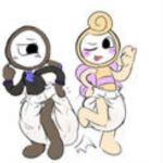 blushcrunch_studio clothed clothing dandy's_world diaper diaper_fetish diaper_only glisten_(dandy's_world) magnifying_glass male mirror rodger_(dandy's_world) topless unclean_diaper unknown_artist used_diaper using_diaper wearing_diaper