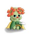 absurd_res bellossom blush bodily_fluids female flower generation_2_pokemon genitals green_body hi_res humanoid leaf nintendo olihai plant pokemon pokemon_(species) solo sweat vulva